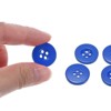 Unique Bargains Resin Craft DIY Round Flat 4-Hole Replacement Sewing Buttons 10 Pcs - 4 of 4