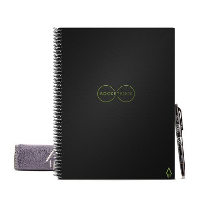 Core Smart Reusable Notebook 7 Page Styles 32 Pages 8.5" x 11" Black - Rocketbook