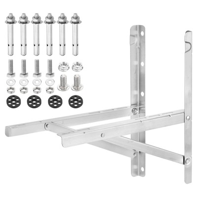 Unique Bargains Condenser Ductless AC Stainless Steel Split Wall Bracket
