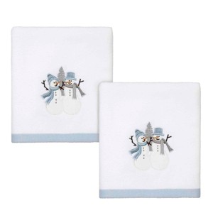 Avanti Linens Frosty Friends 2-Pack Hand Towel Set - 1 of 3