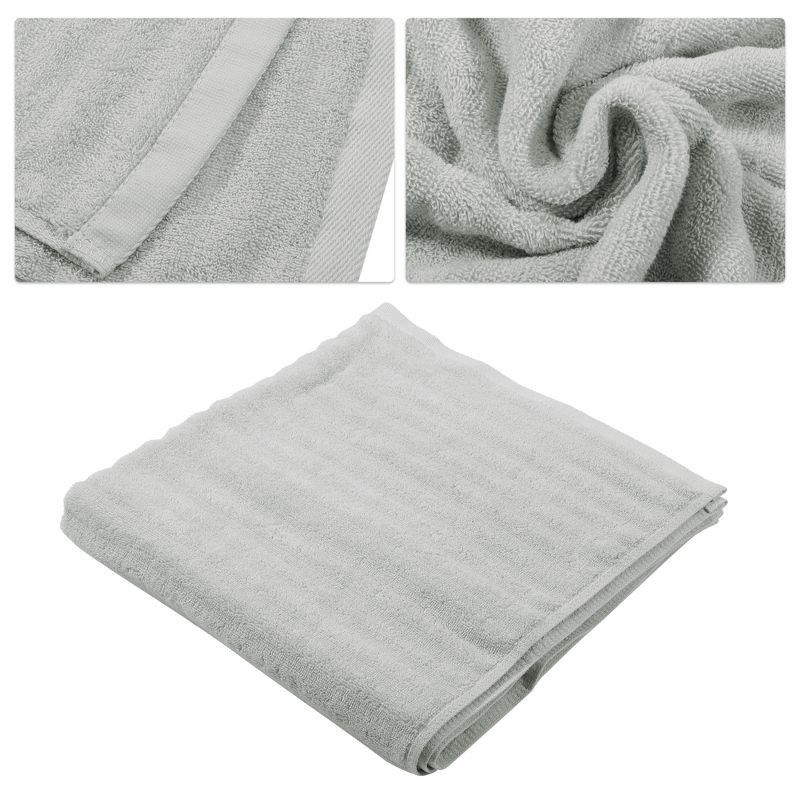 Unique Bargains Bathroom Shower Classic Soft Absorbent Cotton Bath Towel 55.12"x27.17" 1 Pc, 3 of 7