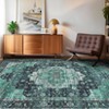 Machine Washable Area Rugs, Vintage Printed Floor Carpet with Non-Slip Backing - 3 of 4