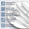 Aoibox 20-Piece Stainless Steel Flatware Set for 4, Includes Steak Knives, Dinner Forks, Spoons, Ideal for Home, Hotel Use, Mirror Polished Finish - 3 of 4