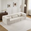 Whisen Modern Compression Loveseat, Convertible Floor Sofa Bed,DIY Boneless Modular Sectional Couch, No Assembly Required - 3 of 4