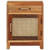 vidaXL Bedside Cabinet 15.7"x11.8"x19.7" Solid Reclaimed Wood - 3 of 4
