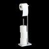 Home Mart Goods 27.5" Tall - Chrome Stainless Steel Toilet Paper Holder and Reserve - 4 of 4