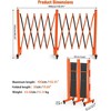 Expandable Garden Fence, Portable Folding Barricade Gate Outdoor with 360°Casters,Retractable Fence with Reflective Sticker - 2 of 4