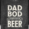 Men's - Instant Message - Dad Bod By Beer Graphic Fleece Sweatshirt - 2 of 4