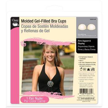 Dritz Molded Gel-Filled Adhesive Strapless Backless Bra Cups A/B Nude