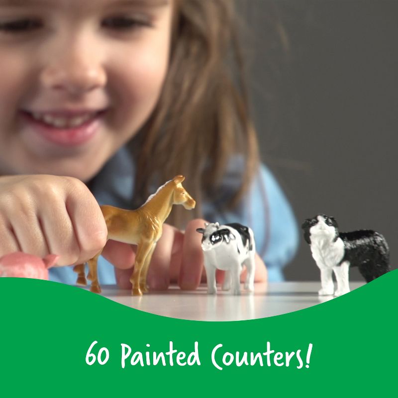 Learning Resources Farm Animal Counters, Set of 60 Math Counters, Ages 3+, 3 of 6