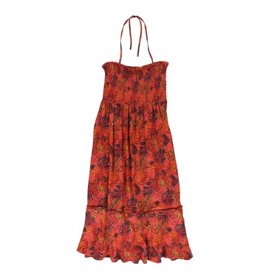Hurley Womens Smocked Midi Dress