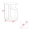 NicBex 25" High 3-Tier Shelf Side End Table,Dark Walnut Coffee Table End Table for Living Room,Bedroom - 2 of 4