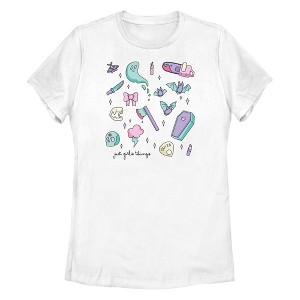 Womens Lost Gods Just Girlie Horror Things T Shirt - 1 of 4