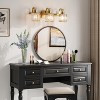 Bathroom Vanity Light Fixtures Modern Crystal Vanity Light Fixtures Over Mirror，Modern Crystal Wall Lighting with Square Shade - 2 of 4