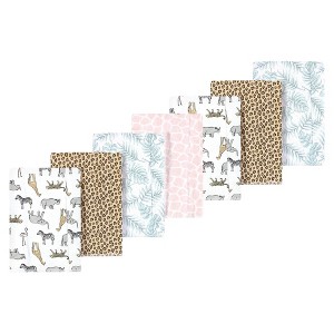 Luvable Friends Hudson Baby Flannel Burp Cloths 7pk - 1 of 2