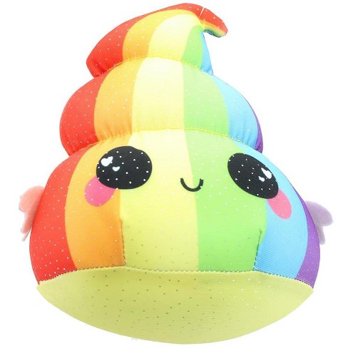 rainbow poop emoji plush