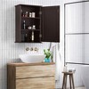 Yaheetech 3 Tier Wall Mounted Storage Cabinet with Adjustable Shelf - 2 of 4