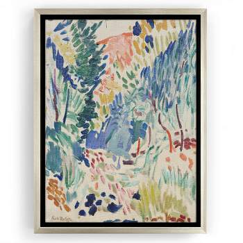Americanflat - Matisse Neutral Painting by Artvir Floating Canvas Frame - Modern Wall Art Decor
