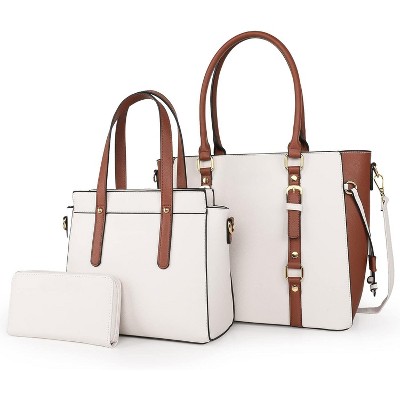 West 3PCS Purses for Women Tote Bag and Wallet Set Shoulder Satchel Handbags