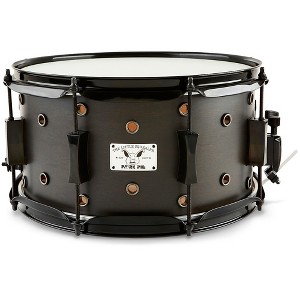 Pork Pie Little Squealer Snare Drum Satin Black Ebony 7 x 13 in. - 1 of 4
