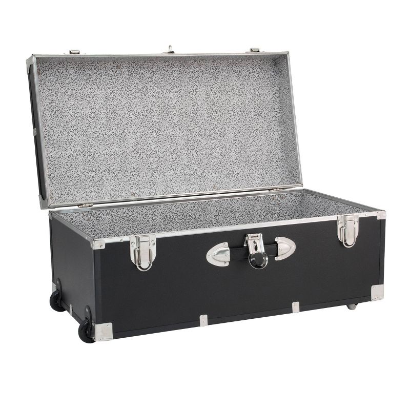 Seward Rover 30&#34; Trunk with Wheels and Lock Black, 3 of 8