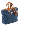 THE DUST COMPANY Leather Tote In Waxed Cotton Made in USA - 3 of 4