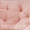 Wooakway Comfortable Disc Chair Faux Fur Chair for Bedroom Living Room and Dorm - 4 of 4