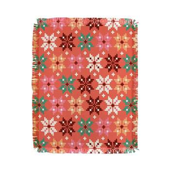 Showmemars Winter Quilt Pattern no2 56"x46" Woven Throw Blanket - Deny Designs