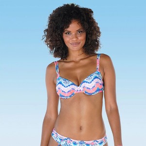 Women's Watercolor Print Underwire Bikini Swimsuit Top - LASCANA - 1 of 4
