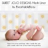 Sweet Jojo Designs + BreathableBaby Boy, Girl, Unisex/Gender Neutral Breathable Mesh Crib Liner Pad Boho Sun Orange and White - 3 of 4