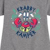 Girls' - SpongeBob SquarePants - Kamp Koral Krabby Kamper Graphic Short Sleeve Fleece Dress - 2 of 4
