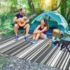 Reversible Outdoor Patio Rug - Waterproof Plastic Straw Mat, Striped Camping Rug for Front Porch, Deck, Backyard, RV, Picnic, Beach - 3 of 4