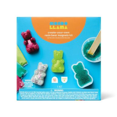 4ct Resin Gummy Bear Magnets Summer Craft Activity Kit - Mondo Llama™