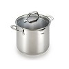 T-fal 6qt Stock Pot with Lid, Simply Cook Stainless Steel Cookware: Soup & Pasta Pot, Tempered Glass Lid, Dishwasher-Safe - 4 of 4