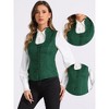 INSPIRE CHIC Women's U-Neck Single-Breasted Jacquard Gothic Steampunk Waistcoat - 2 of 4