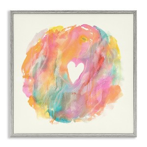 Stupell Industries Abstract Heart Fluid Mixed Pastels, 12" x 12" - 1 of 4
