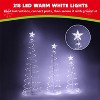 Joyfy 3 Packs Christmas Spiral Tree Yard Light Outdoor Decoration, 218 LED Lights with Stakes for Xmas Party Indoor Outdoor Garden Holiday Decoration - 2 of 4