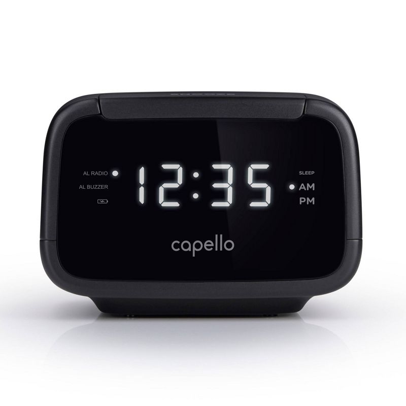 CR15 Digital AM &#38; FM Alarm Clock Radio - Black - Capello, 1 of 5