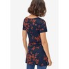 ellos Plus Size Side Slit A-Line Tunic - 3 of 4