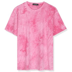 Lars Amadeus Men's Summer Tie-Dye Design Tee Short Sleeves Hip Hop Printed T-Shirt - 1 of 4