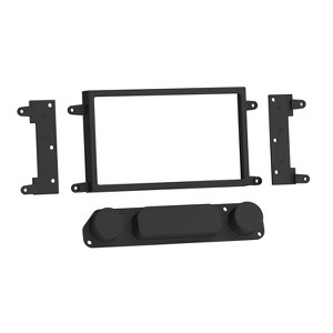 Metra® 107-GM4B Double-DIN Installation Kit for Select 2019 and up GM® Chevy Trucks and GMC® Silverado/Sierra 1500/2500/3500 Trucks in Black - 1 of 4