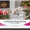 Spode Wrendale Designs Santa's Helpers 3-Piece Mug & Tray Set, 10 Oz Porcelain Coffee Mugs & 8-Inch Melamine Tray - Dishwasher Safe - 3 of 4
