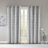 Gracie Mills Isabelle Metallic Geometric Total Blackout Grommet Top Curtain Panel - 2 of 4