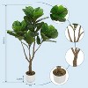 Artificial Fiddle Leaf Fig Tree,for Home Indoor Office Living Room Decor - 2 of 4