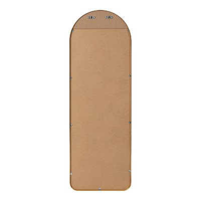 Zayda Full Length Gold Aluminum Rectangular Arch Mirror
