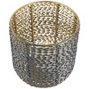 Northlight Twisted Iron Pillar Candle Holders - 10.25" - Gray and Gold Finish - Set of 2 - 4 of 4