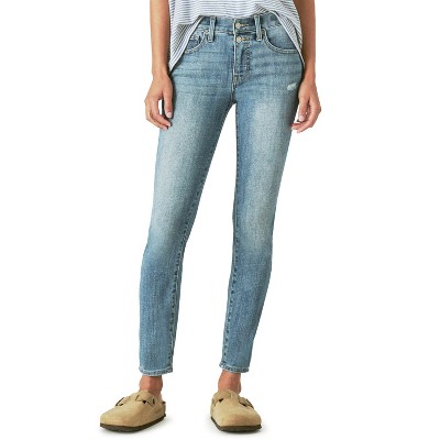 Lucky Brand Women's Ava Skinny Jean with Double Exposed Buttons