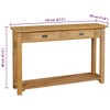 vidaXL Console Table Natural Wood Solid Teak Standard Console Table - 2 of 4