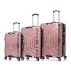 AENKYO 3-Piece PC Hardshell Lightweight Travel Luggage Set with Aluminum Frame, Expandable Suitcases with Spinner Wheels, TSA Lock - 3 of 4