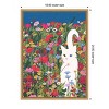 Amanti Art White Cat in the Wildflowers by Ec Mazur Framed Canvas Wall Art - 3 of 4